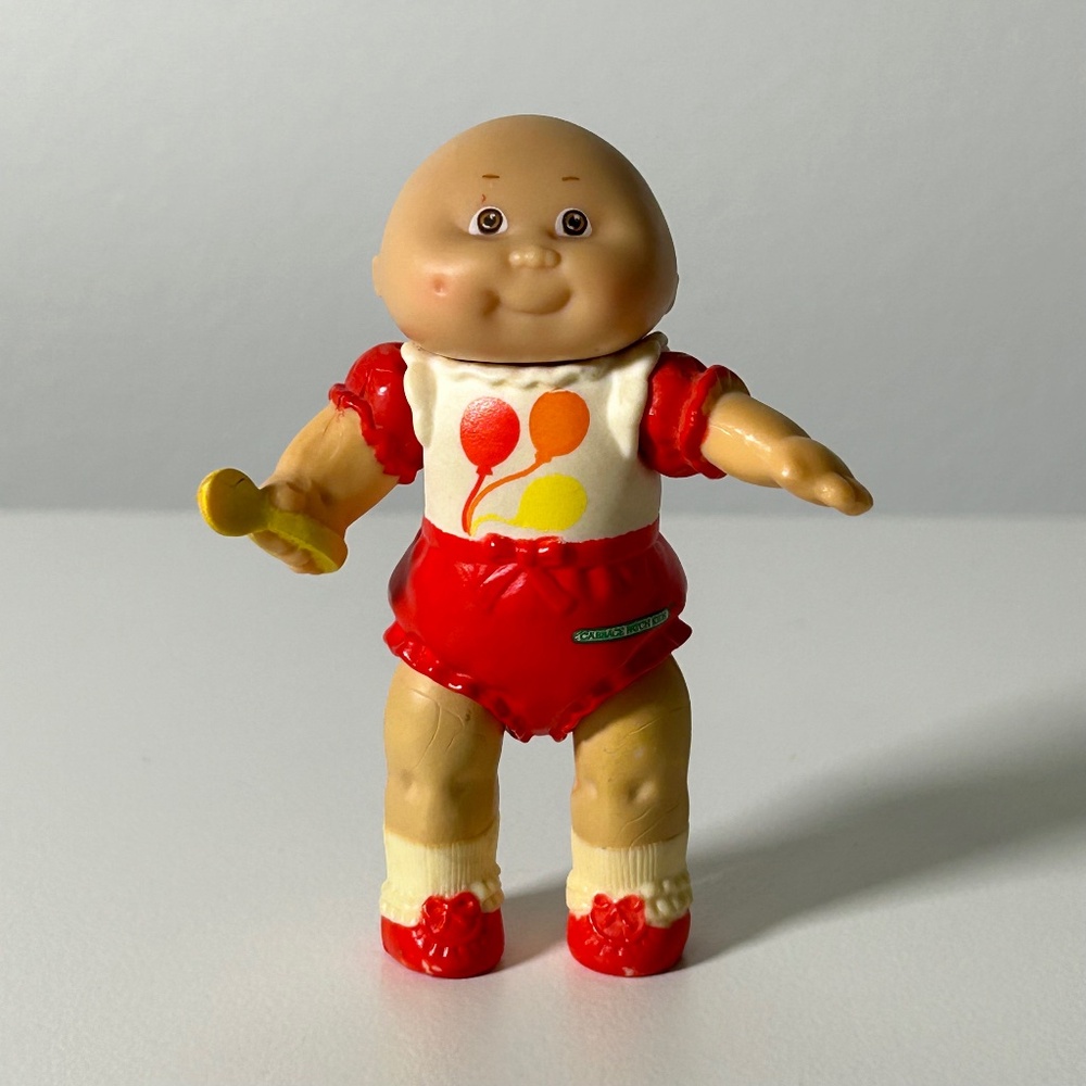 Vintage 80s Cabbage Patch Kids Poseable  PVC Figurine 3.5" (93F)